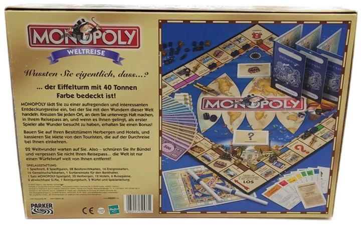 Parker/Hasbro Monopoly Weltreise - mit historischen Fahrzeugen - Bild 5