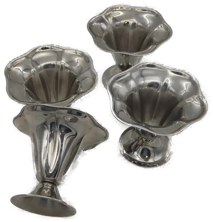 4er-Set Oneida Eisbecher Modell 93 (versilbert) - Bild 1