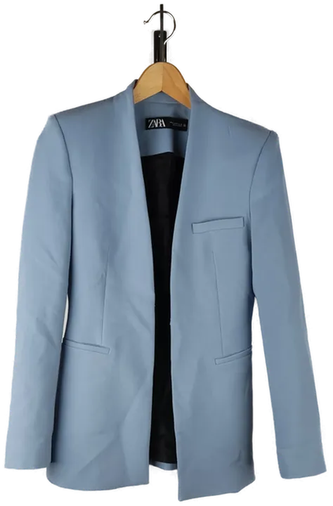 Zara Damen Long-Blazer in Blau Größe XS - Bild 1