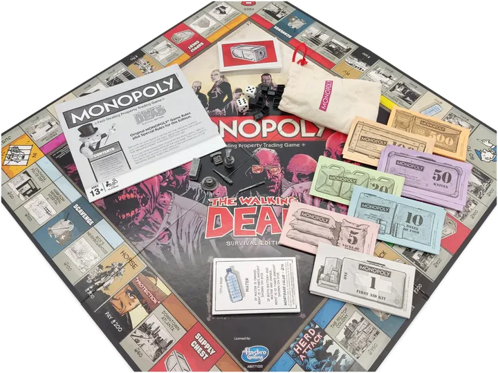 Monopoly, The Walking Dead Edition - Gesellschaftsspiel, Hasbro  - Bild 3