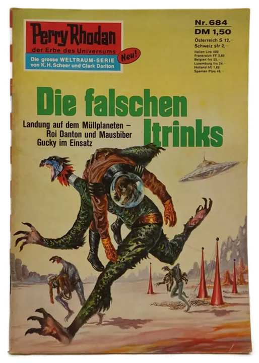  Romanheft Perry Rhodan Die falschen Itrinks  Erstauflage Nr.684 - Bild 2