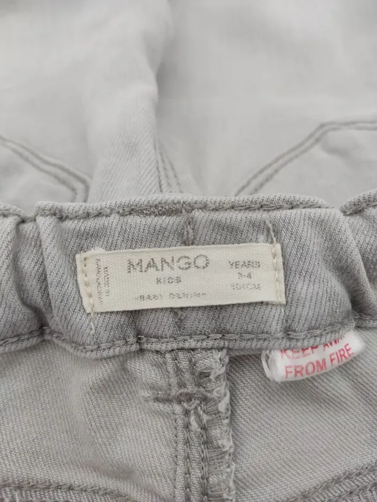 Mango Kinder Jeans grau Gr.104 - Bild 4