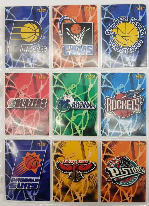 NBA Fleer Baseketball Trading Cards, 290 Stück, '95-96 u. '96-97 - Bild 5