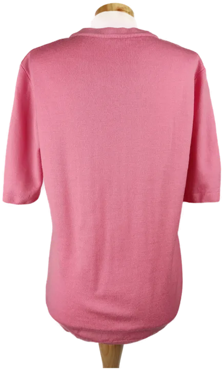 Woolmark Twinset, Pullover Kurzarm, Weste Langarm rosa /L/40 - Bild 5