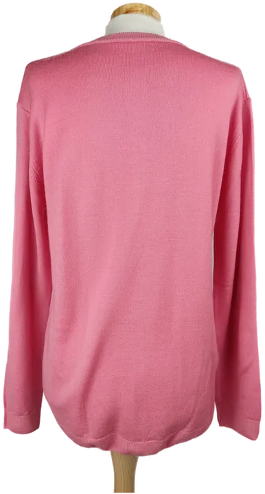 Woolmark Twinset, Pullover Kurzarm, Weste Langarm rosa /L/40 - Bild 2