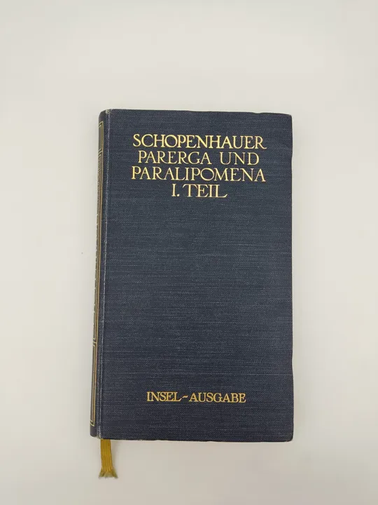  Parerga und Paralipomena: Kleine Philosophische Schriften erster und zweiter Theil in 2 Bänden-  Arthur Schopenhauer  - Bild 1