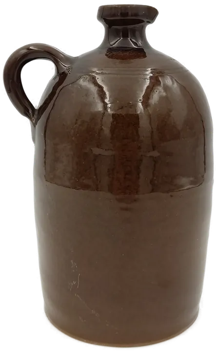 bauchige Vase aus Keramik braun  - Bild 2