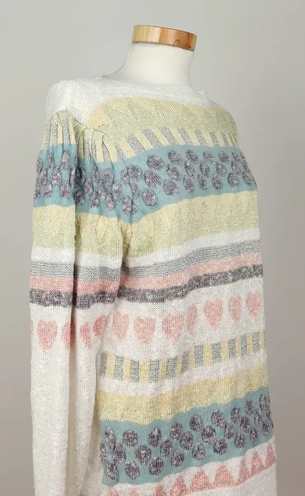 Vintage Damen Pullover gemustert - 40  - Bild 2