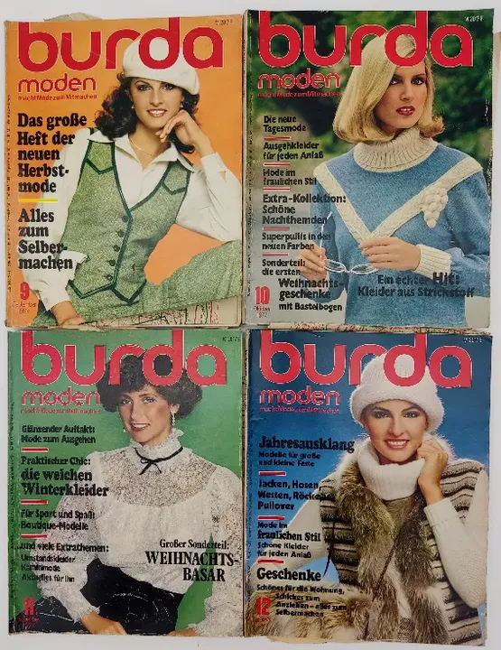 Burda Modezeitschrift 12 Hefte 1977 - Bild 3