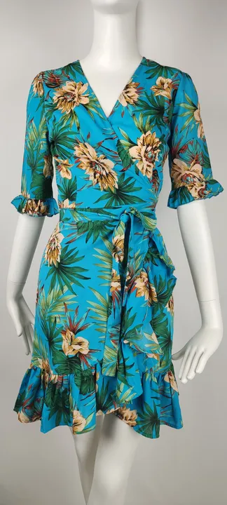 Sommer-Wickelkleid mit floralem Muster - Größe EUR 36 - Bild 3