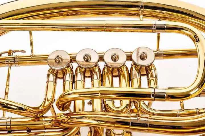 DIMAVERY Blechblasinstrument B-Bariton, gold mit Koffer Musik Horn - Bild 8