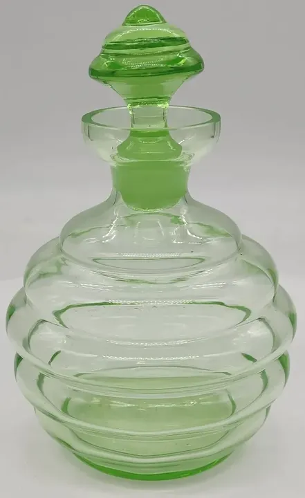 Glas Flasche mit Stöpsel Grün ca 16cm Öl/Essig  - Bild 3