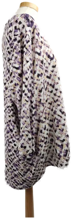 Samoon Damenbluse lavendel-lila-weiss-beige gemustert - XXL/44 - Bild 3