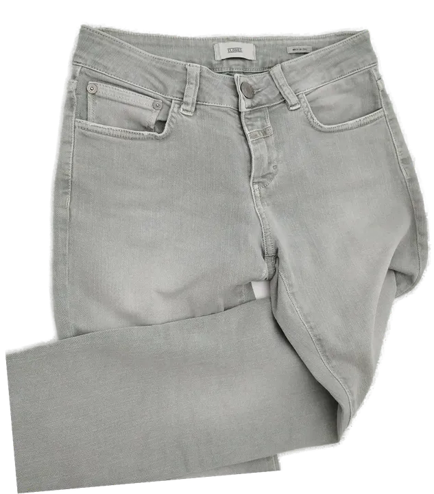 Modische Closed Jeans in Hellgrau - Kurzgröße 25, Gut erhalten, Ideal für Frühling bis Herbst - Bild 4
