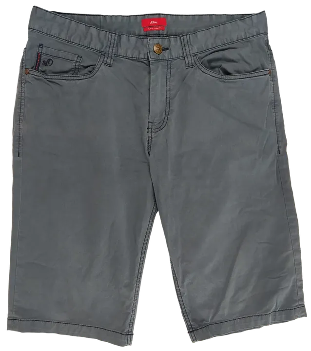 s.Oliver Herren Bermuda-Shorts grau - Gr. W32 - Bild 1