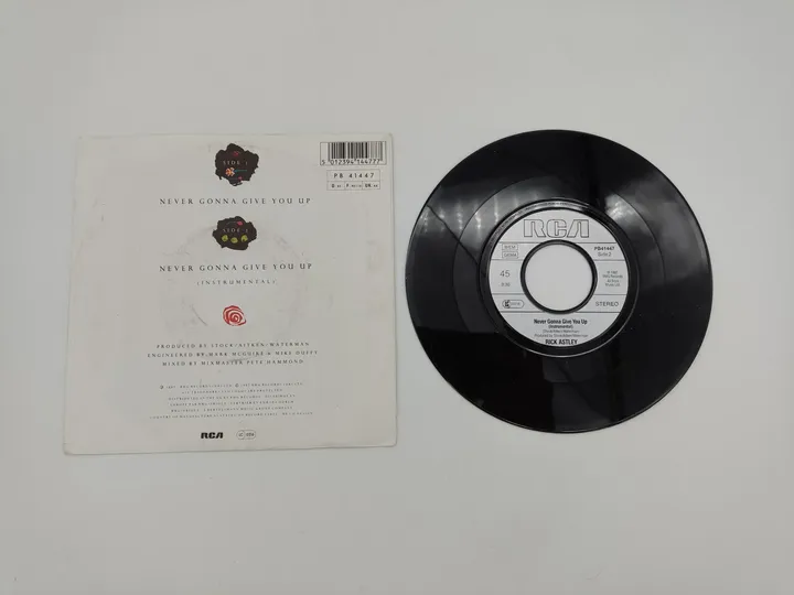 Rick Astley Vinyl Schallplatte - Never Gona Give You Up  - Bild 2