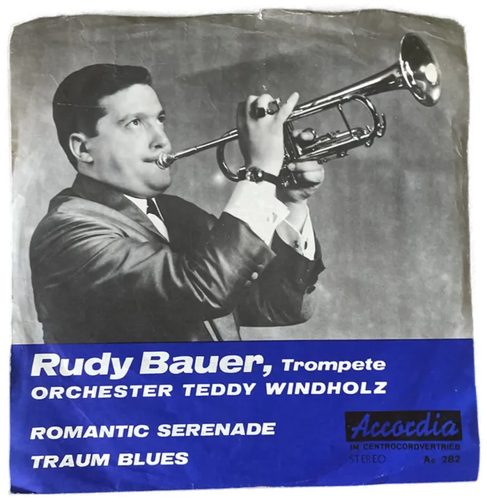 Singles Schallplatte - Rudy Bauer - Trompete, Orchester Teddy Windholz - Bild 2