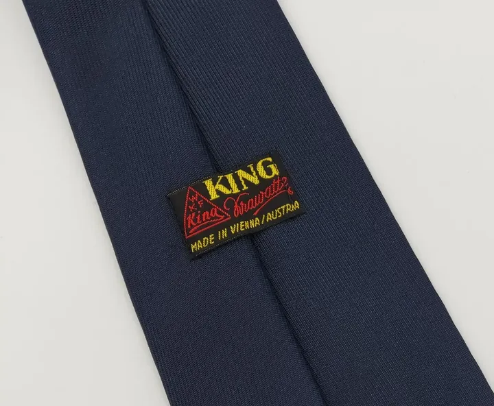 King Herren Krawatte dunkelblau  - Bild 2