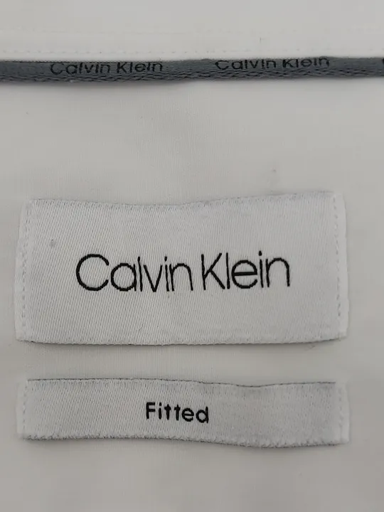 Calvin Klein Herren Hemd fitted weiß Gr. 40 - Bild 2