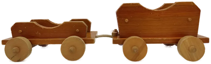 Holzlokomotive mit Waggons - Bild 3
