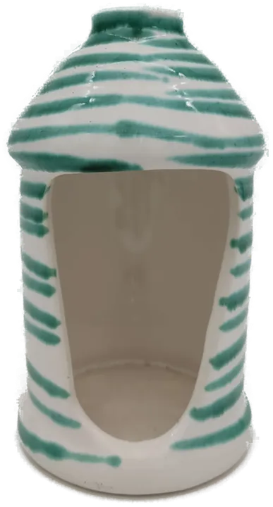 Gmundner Keramik Teelichthalter grün geflammt Höhe: 18 cm - Bild 2