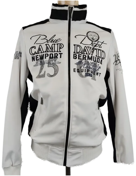 Camp David Newport Herren Jacke weiß-blau-schwarz-  M/48  - Bild 1