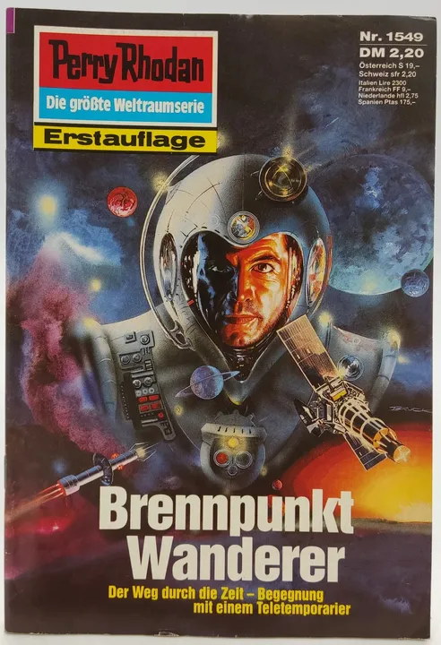  Romanheft Perry Rhodan Brennpunkt Wanderer Erstauflage Nr.1549 - Bild 1