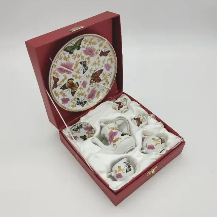 Miniatur Teeservice mit Schmetterling Deko - Ace Gift Collection - Royal Elfleda by Allison L.L  - Bild 2