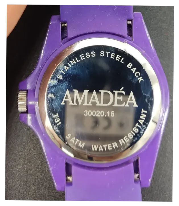 Uhr AMADÉA Wasserdicht Damenuhr / Violett - Bild 2