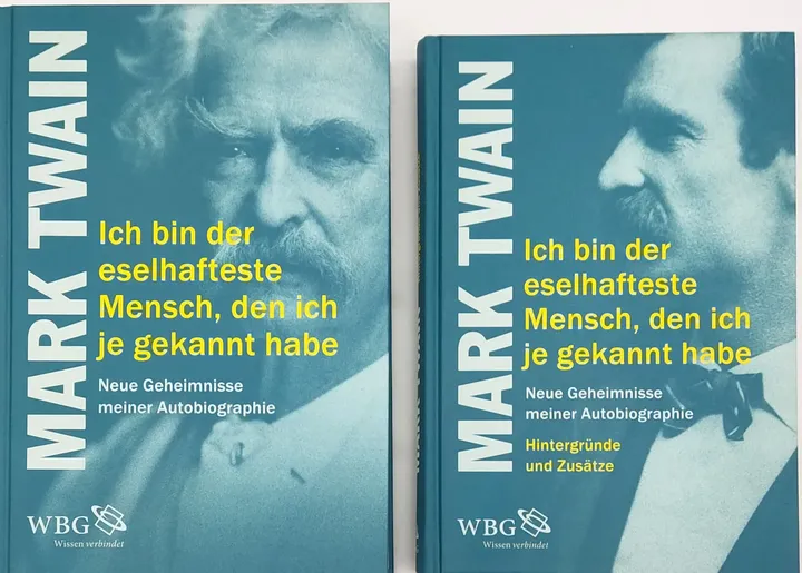 Mark Twain - Ich bin der eselhafteste Mensch, den ich je gekannt habe - Neue Geheimnisse meiner Autobiographie - 2 Bände - Bild 1