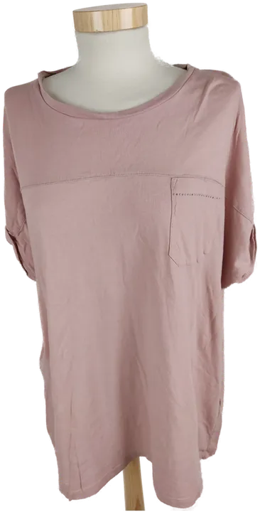 Yessica Damen T-Shirt XL altrosa, Brusttasche, kurzer Arm - Bild 1