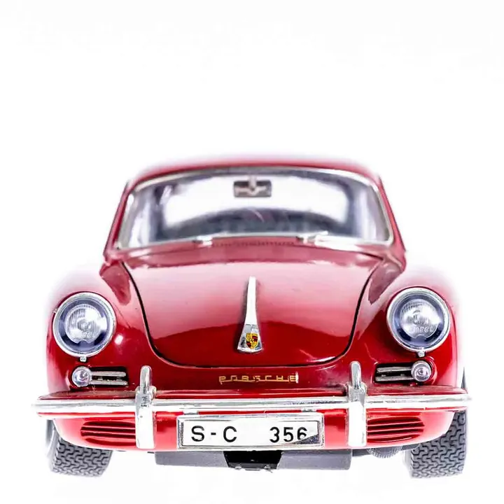 Bburago Modellauto Porsche 356 B rot (1961) 1/18 Druckguss Maßstab - Bild 5