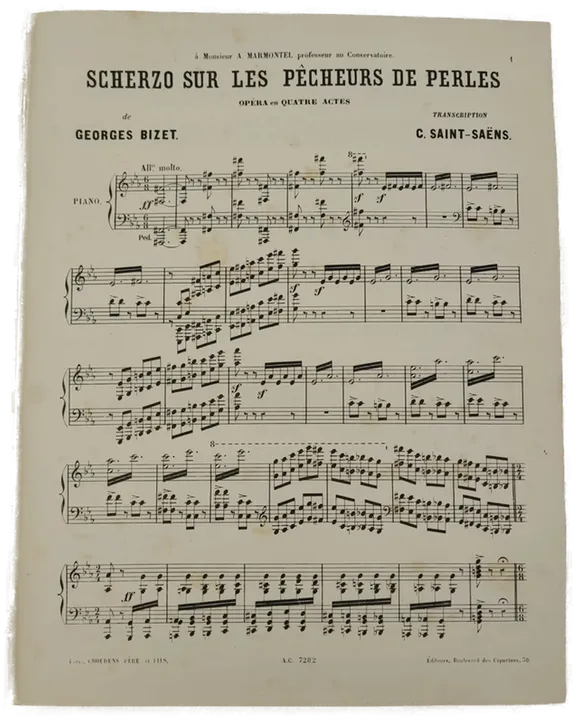 Notenbuch für Klavier - Georges Bizet 