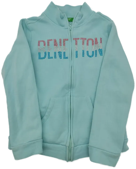  United Colors of Benetton Kinder Sweater Jacke mint Gr. M (130 cm) - Bild 1