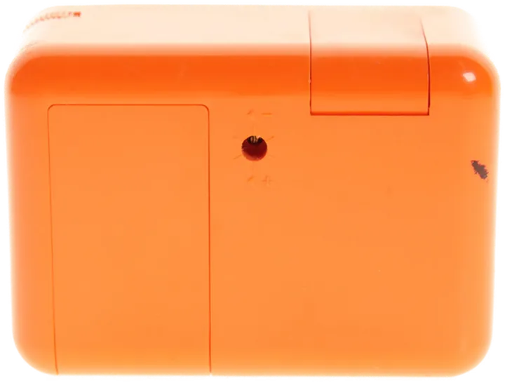 Kienzle portable Vintage Wecker – Reiseuhr Made in Germany – orange/schwarz - Bild 2