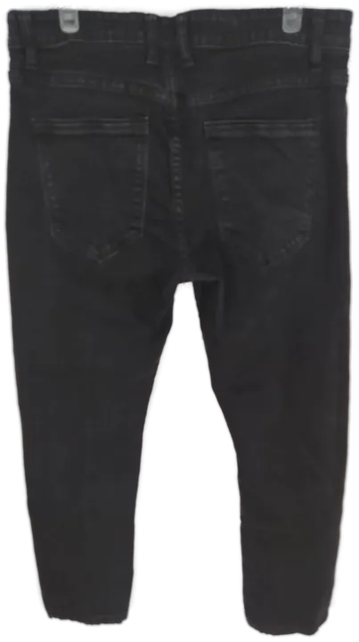 Jeans lang mit Stretch, schwarz mit Taschen, Größe 35 - Bild 3