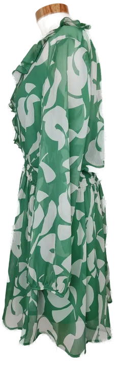 C&A Damen Boho Kleid grün/weiß gemustert - M/38 - Bild 3