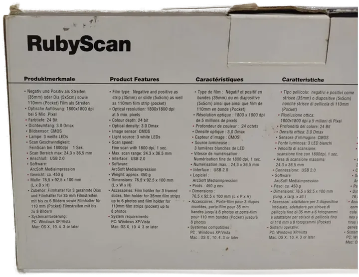 Reflecta RubyScan Film-/Diascanner für Mac und Windows - Bild 6