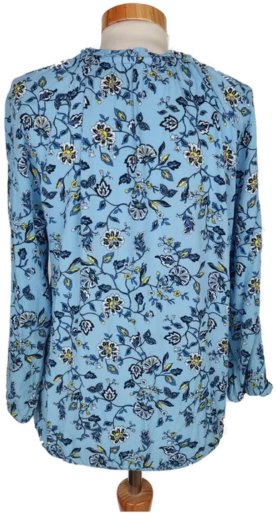 Bonita Damen Bluse blau/gelb/weiß geblümt - S/36 - Bild 2