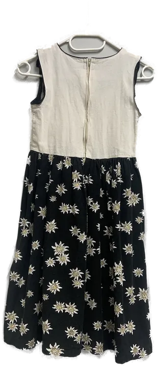 Dirndl - beige/schwarz mit Blumen - Gr.122/128 - Bild 2