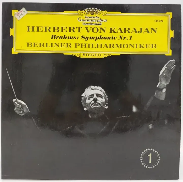 Vinyl LP - Brahms, Herbert von Karajan, Berliner Philharmoniker - Symphonie Nr. 1 - Bild 1