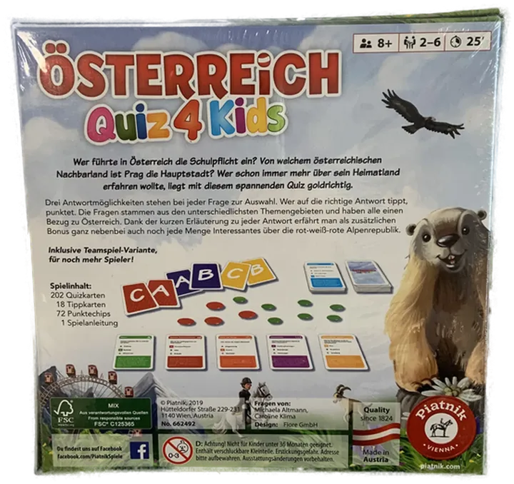 ÖSTERREICH Quiz 4 Kids - Piatnik  - Bild 2