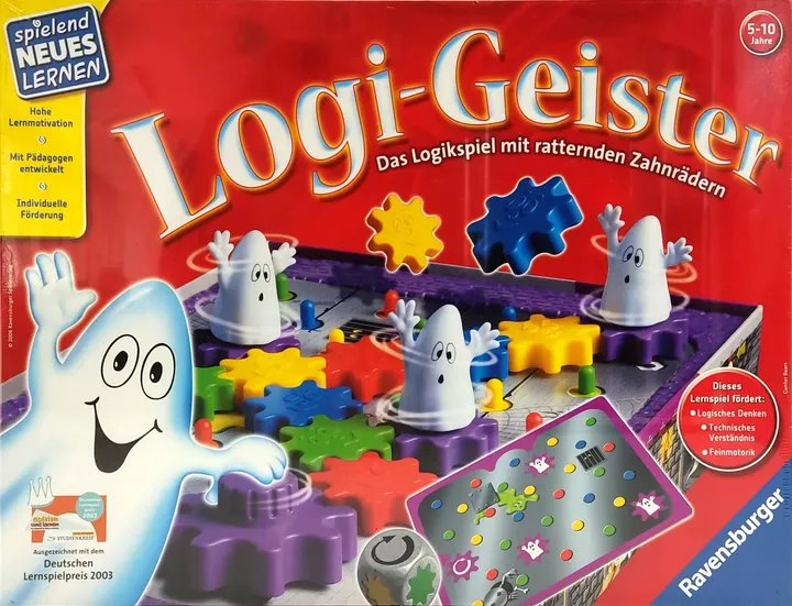 Logi-Geister - Das Logikspiel mit ratternden Zahnrädern - Gesellschaftsspiel - RAVENSBURGER - Bild 1