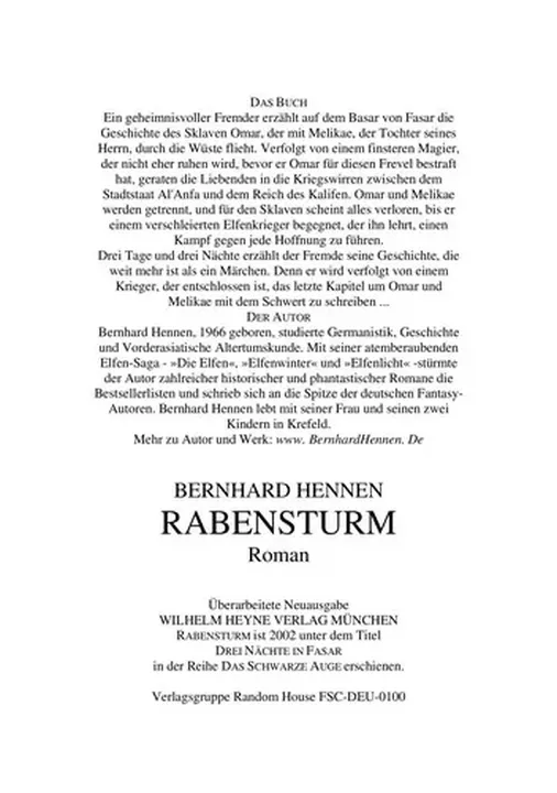 Rabensturm - Bernhard Hennen - Bild 1