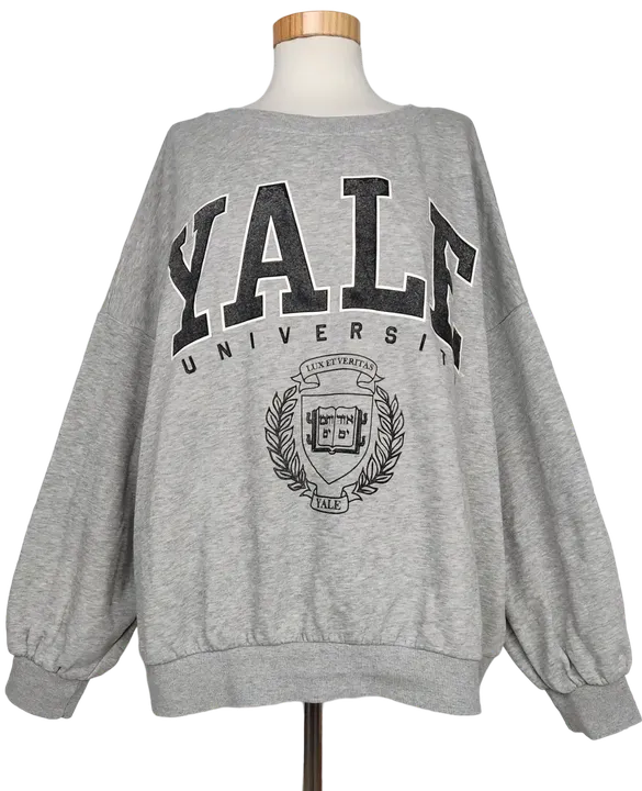 H&M Yale Damen Pullover, grau - Gr. XL  - Bild 4