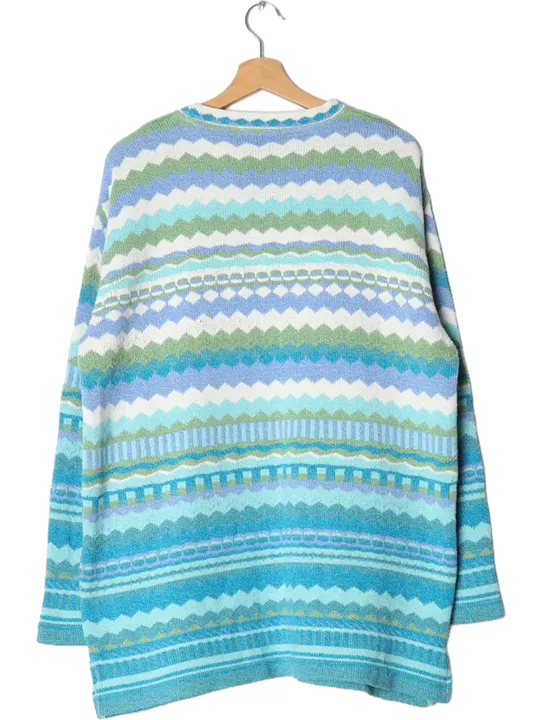 Babäm! - The Sweater Shop Vintage Damen Longpullover, blau - Gr. L  - Bild 2