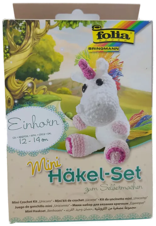 Mini Häkel-Set Einhorn - Bild 1