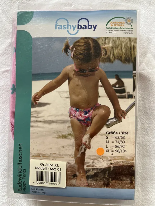 FASHY BABY Badewindelhose Gr. 98/104 (XL) - Sommer-Muster - Neu - Bild 1