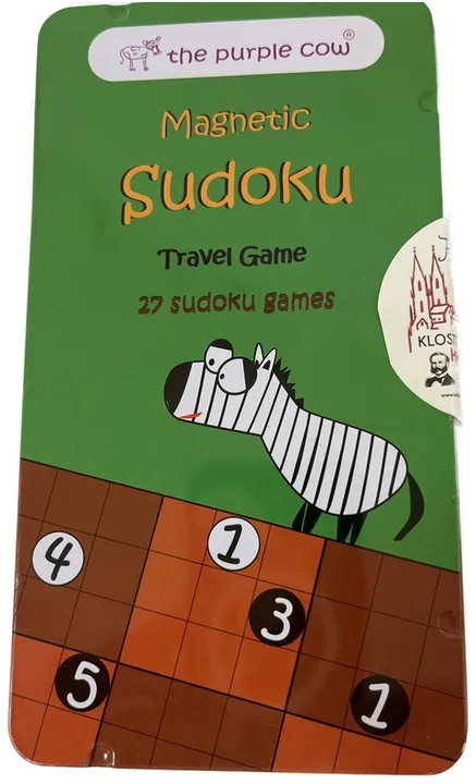 PURPLE COW - Magnetisches Sudoku Spiel ideal für Reisen - Bild 1