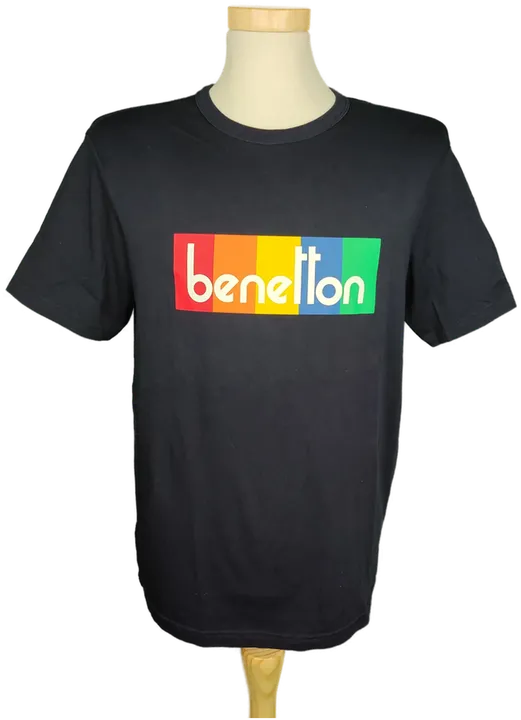 Benetton Herren T-Shirt dunkelblau - L/50 - Bild 4